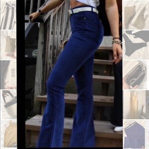 Gianni Bini blue corduroy flare pants / sz 3 / gently worn once